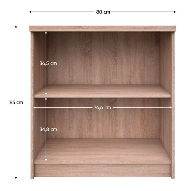 Regál Topta Typ 28 80 (dub sonoma)