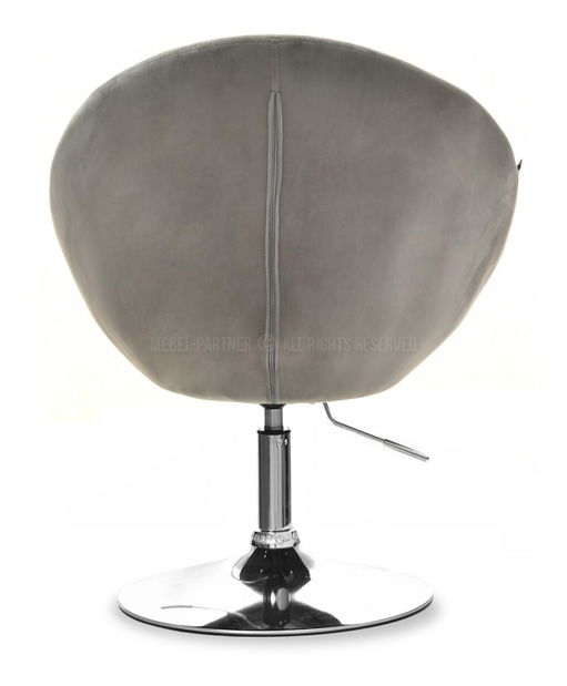 Křeslo Lush 3 (šedá + zlatá)