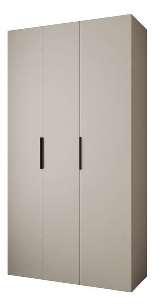 Šatní skříň 130 cm Carmela 50-4 (kašmír + černá)