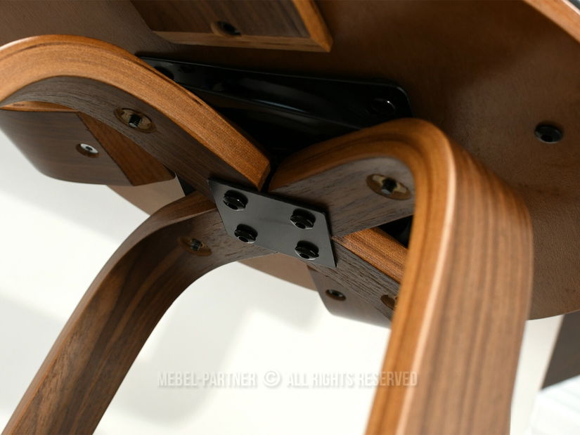 Židle Bjorn H (ořech tmavý + ořech-chromová)