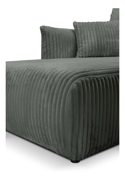 Rohová sedací souprava Alondra (tmavě šedá) (L)