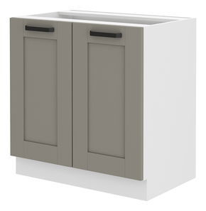 Dolní kuchyňská skříňka Lucid 80 D 2F BB (claygrey + bílá)