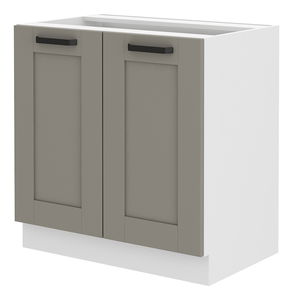 Dolní kuchyňská skříňka Lucid 80 D 2F BB (claygrey + bílá)