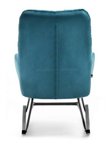 Křeslo Lusil (tyrkysová + černá)