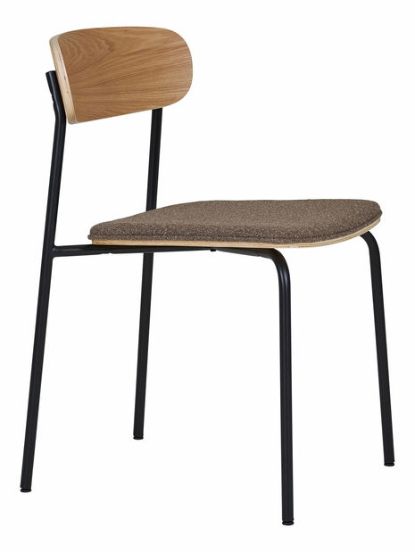 Jídelní židle Emelina 1 (přírodní + hnědá + černá)