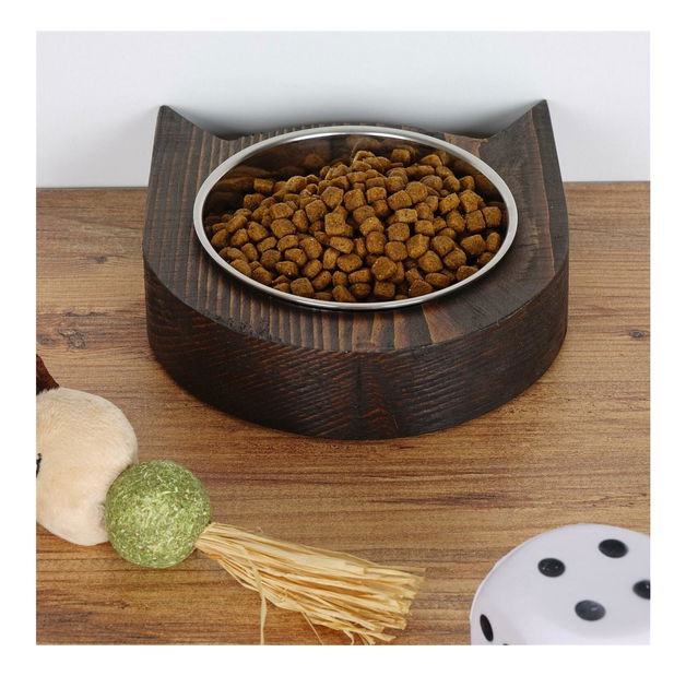 Miska na krmivo pro domácí zvířata Ninede 4 (ořech)