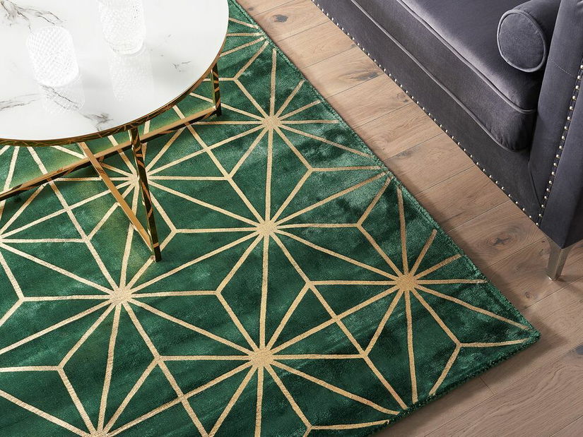 Koberec 160x230 cm SILBE (látka) (zelená)