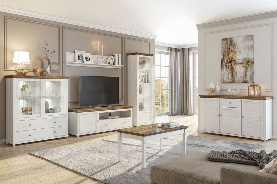 Police Elvina 02 (bílý popel + dub lefkas)