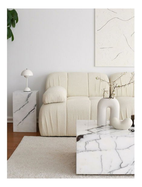 Pohovka trojsedačka Solorazzo 3 (bílá)