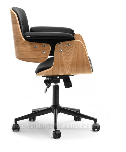 Křeslo Duckie (dub černý + černá)