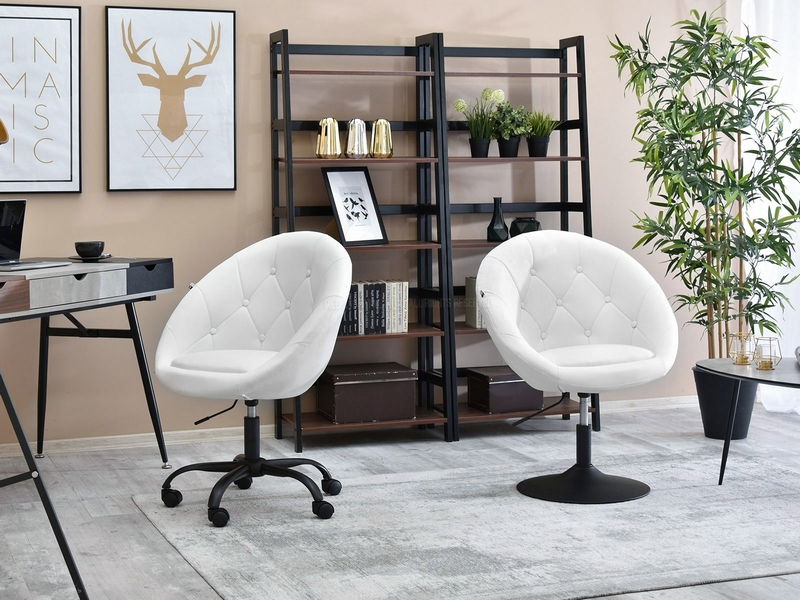 Křeslo Lush 4 (bílá + černá)