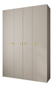 Šatní skříň 170 cm Carmela 50-1 (kašmír + zlatá)