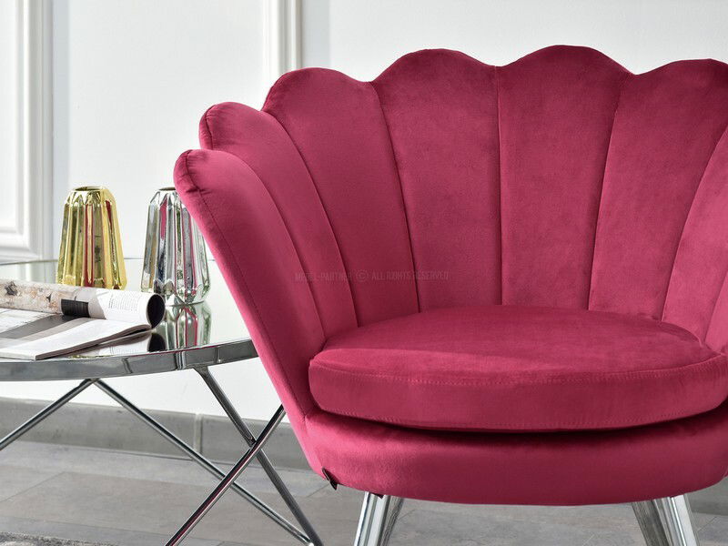 Křeslo Lasair (růžová + černá)