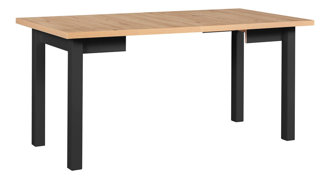 Jídelní stůl Misha 8 (dub wotan + bílá) (pro 4 až 6 osob)