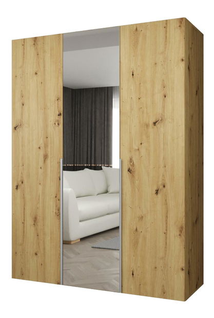 Šatní skříň 150 cm Alice 2 (dub artisan + kašmír)