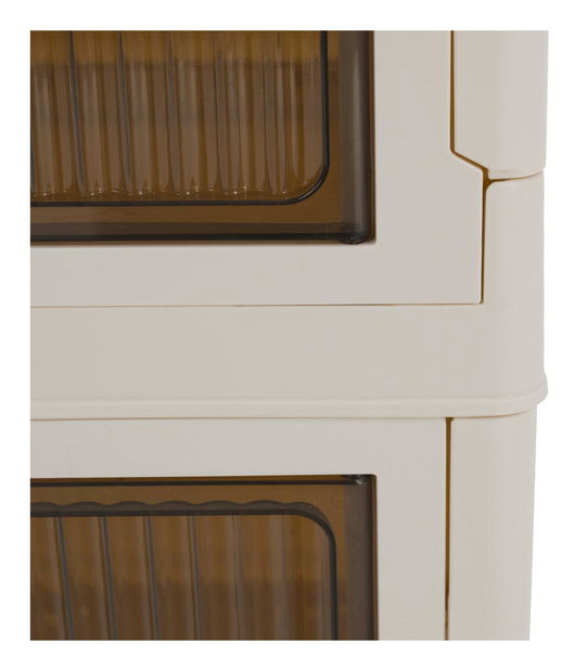 Skříňka Pillia 1 (bílá + hnědá)