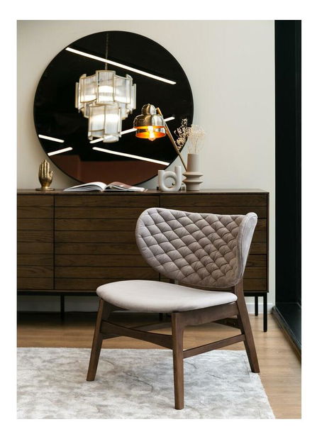 Jídelní židle Turmaline (béžová + hnědá)