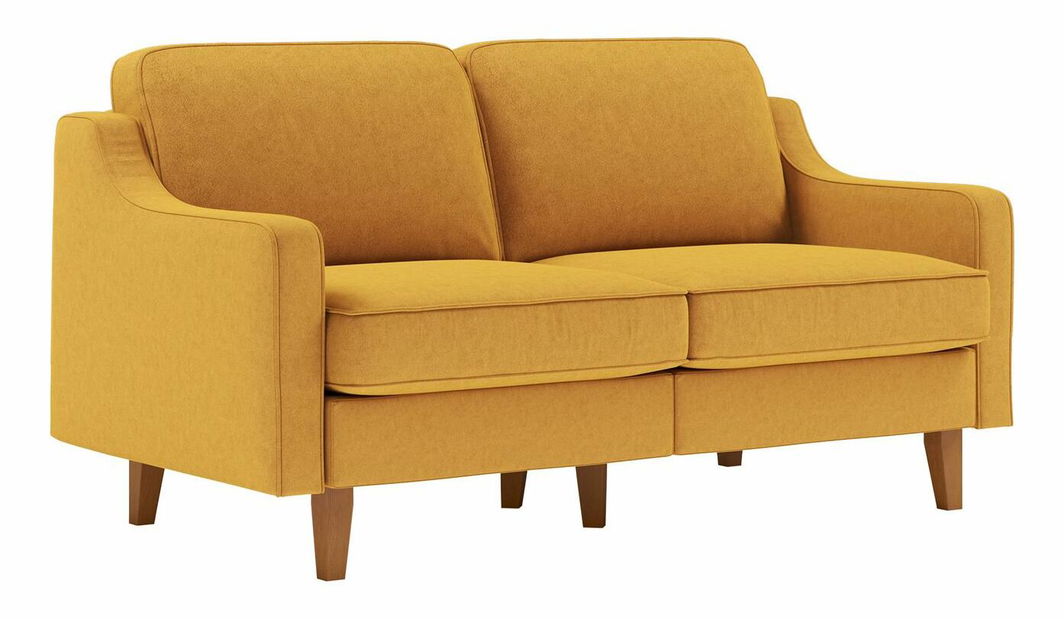 Pohovka dvousedačka Dělají 2 (mořská zelená + ořech)