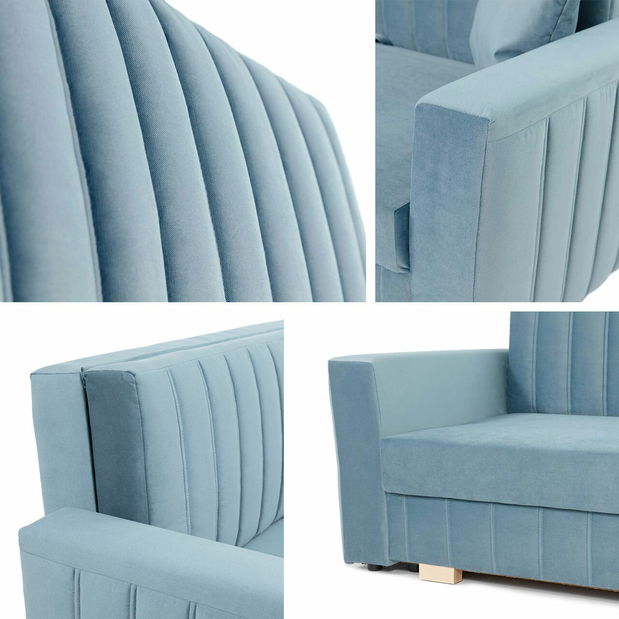 Rozkládací pohovka Carivia Glam III (Paros 05) (s úl. prostorem)