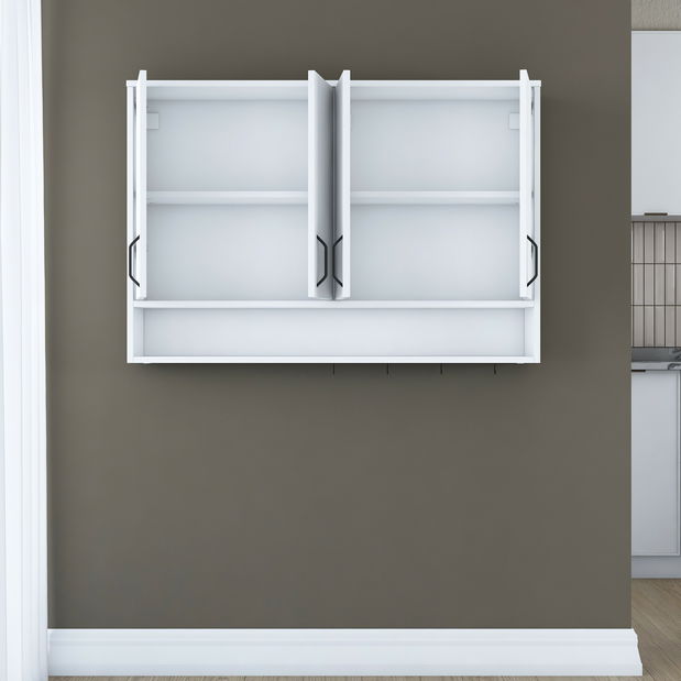 Kuchyňská horní skříňka Jeano (bílá)