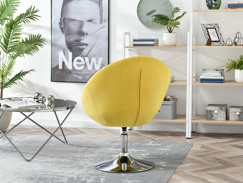 Křeslo Lush 3 (žlutá + černá)
