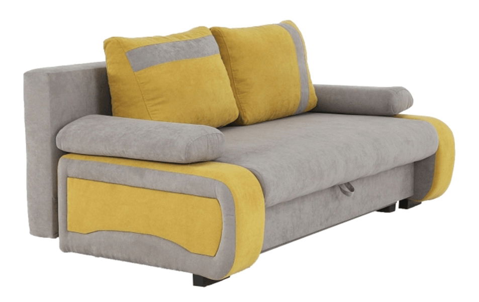 Pohovka Bralda (žlutá + šedá)