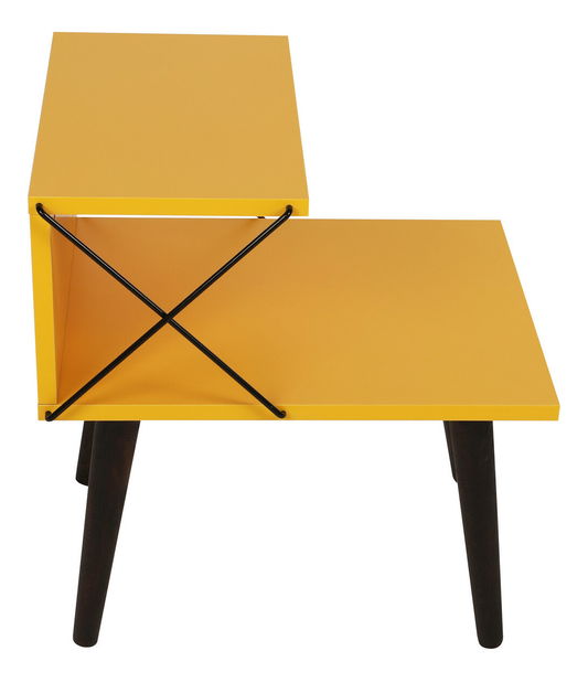 Noční stolek Crossline (žlutá) *bazar