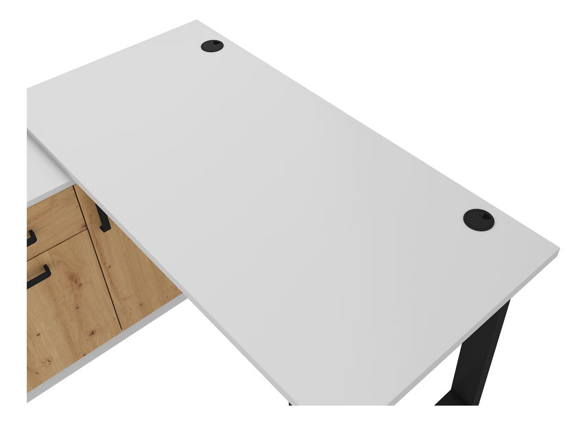 Pc stolek Mantela 130 (světle šedá + dub artisan)