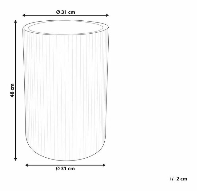 Květináč ⌀ 30 cm Eanty (hnědá)