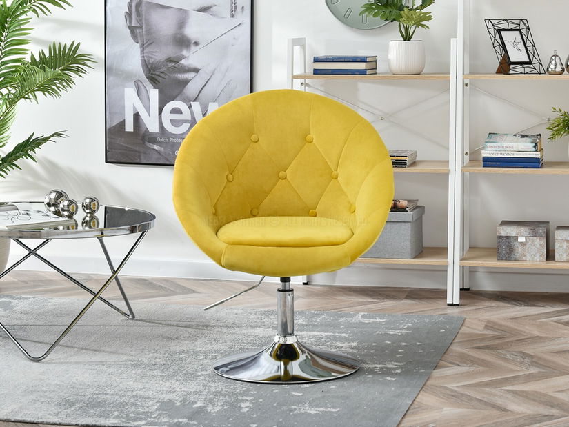 Křeslo Lush 3 (žlutá + černá)