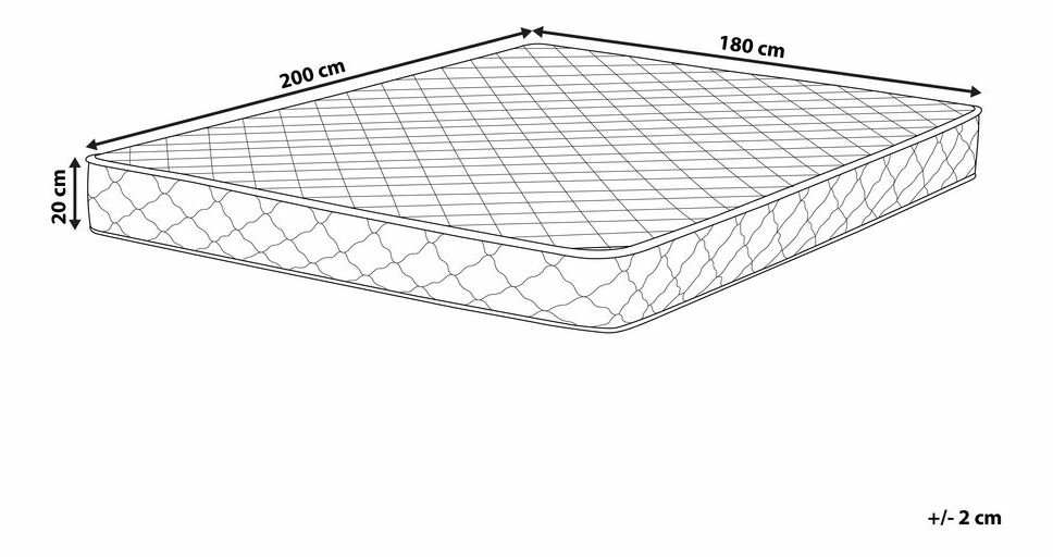 Pružinová matrace 180x200 cm DURUO