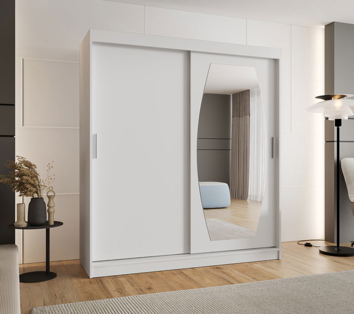 Šatní skříň 180 cm Rosaria (bílá)