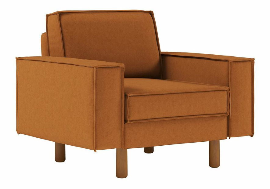 Křeslo Spary 1 (smetanová + ořech)