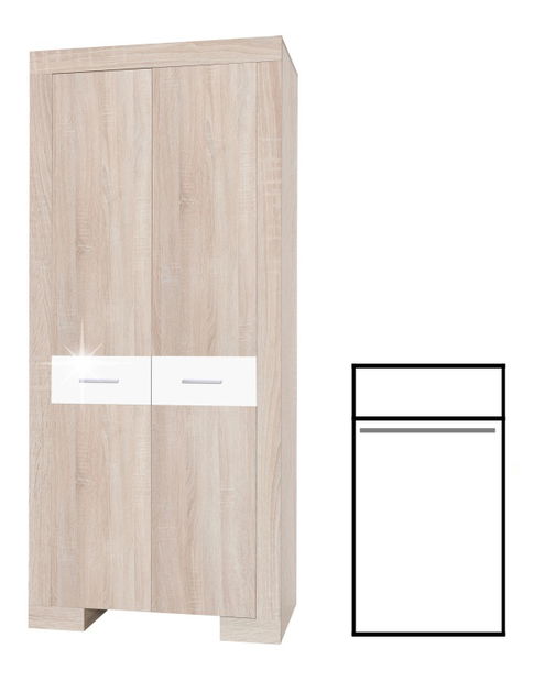 Šatní skříň Stilo Typ 1