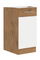 Dolní kuchyňská skříňka D40 1F BB Velaga (lesk bílý + dub lancelot)