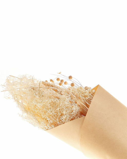 Kytice sušených květin Bruna (přírodní)