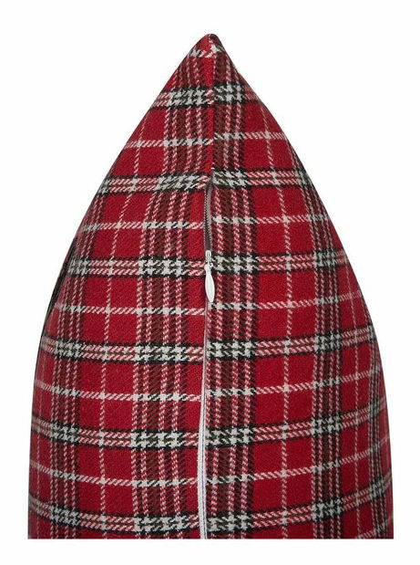 Sada 2 ozdobných polštářů 45 x 45 cm Cometa (červená)