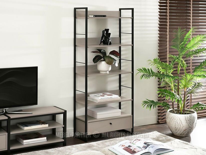 Regál Ligero (béžová + černá)