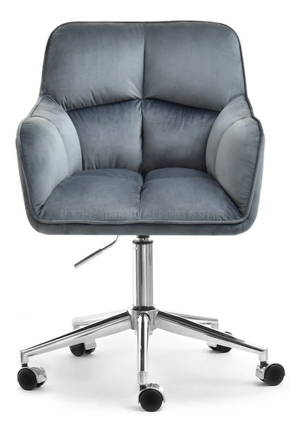 Křeslo Island (grafit + chromová)