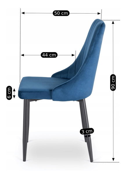 Jídelní židle Boquete (námořnická modrá)