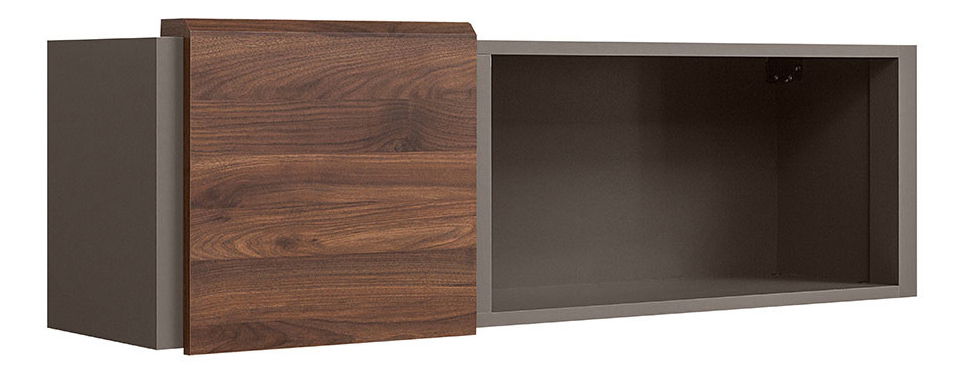 Skříňka na stěnu BRW Author SFW1D/4/12 (Láva + Ořech Columbia)