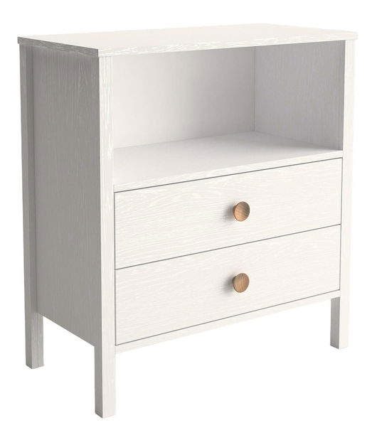 Dětská komoda Franc 16 (bílé dřevo)