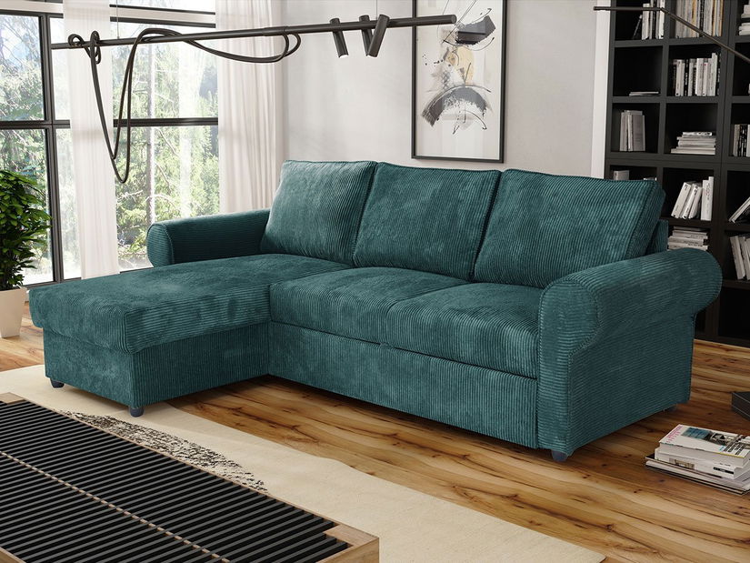 Rohová sedací souprava Majadahonda (tyrkysová)