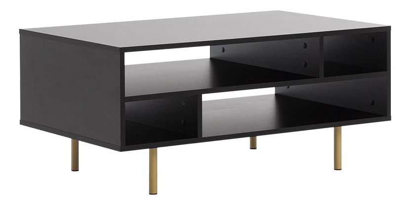 Konferenční stolek Newelon NW03 (černá + zlatá)