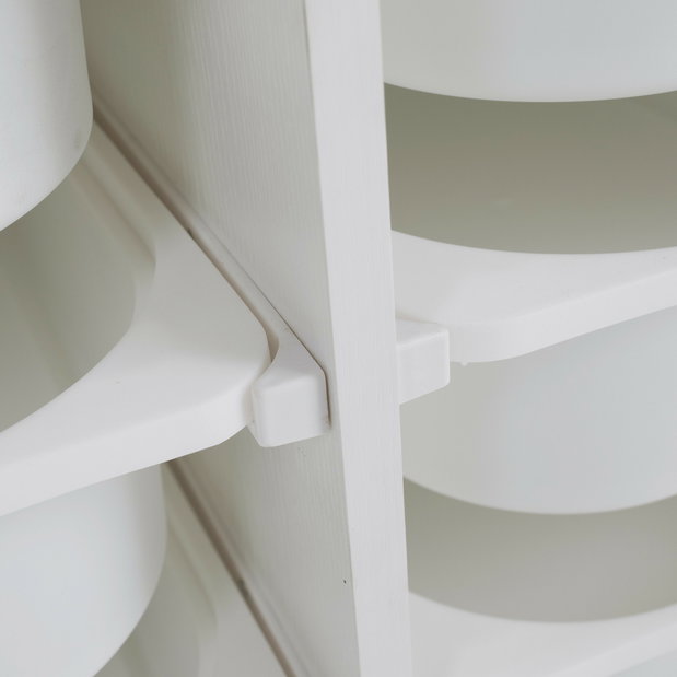 Organizér s úložnými boxy Trima (bílá)