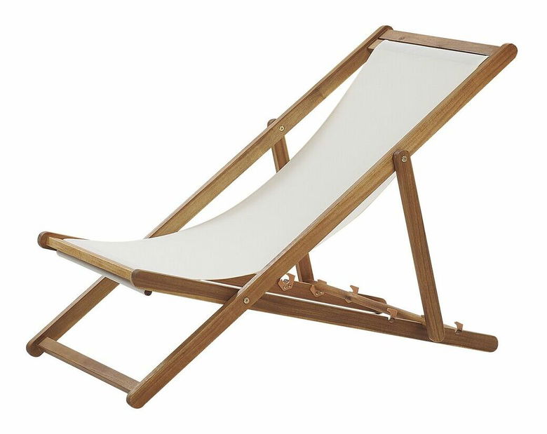 Zahradní lehátko ANIZO (dřevo) (světlohnědá)