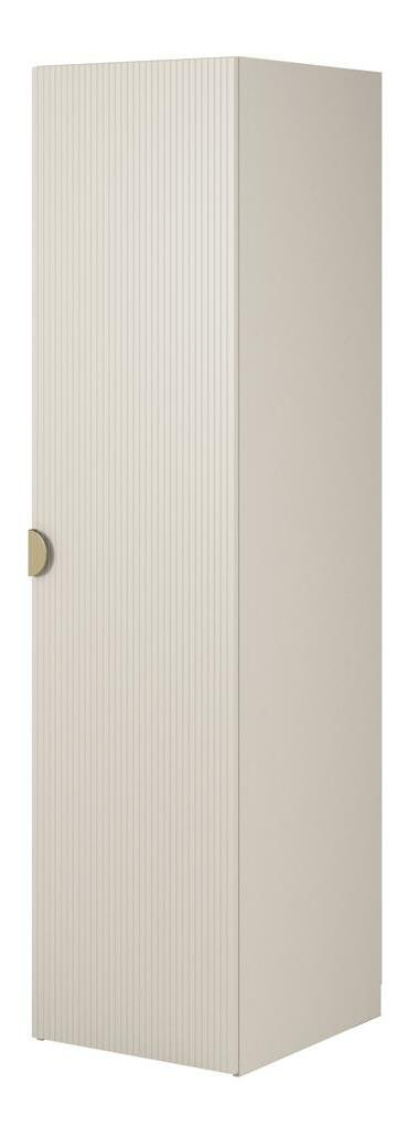 Šatní skříň Moonie XVI (sivobéžová + bílá)