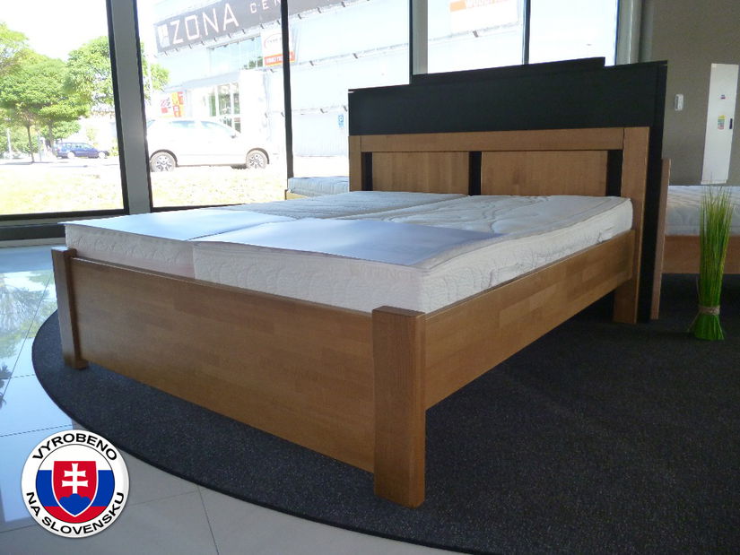 Manželská postel 180 cm Viktoria (masiv)