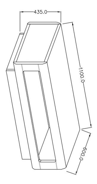 Konferenční stolek Tashia Typ 99 (bílá + vysoký lesk bílý)