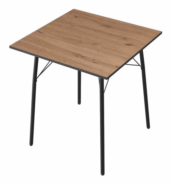 Jídelní stůl 70 MALAK (dub artisan + černá) (pro 4 osoby)